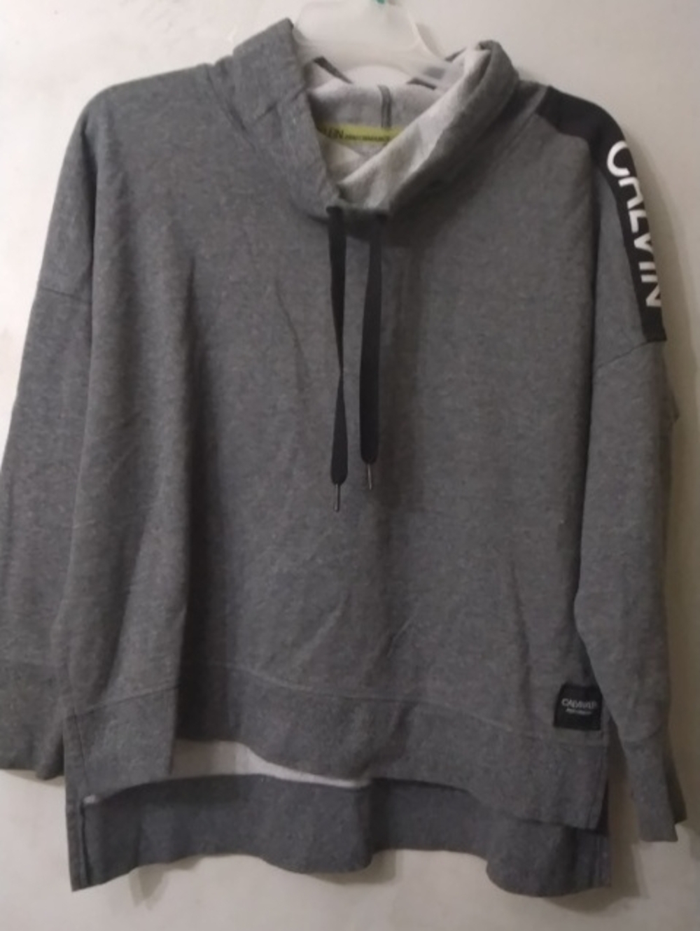 Calvin Klein Gray Hooded Crewneck Sweatshirt Women's XL